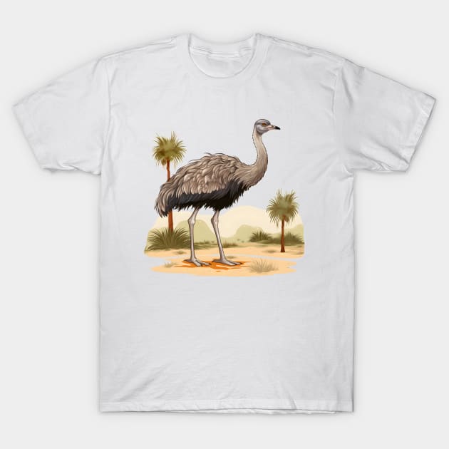 Ostrich T-Shirt by zooleisurelife